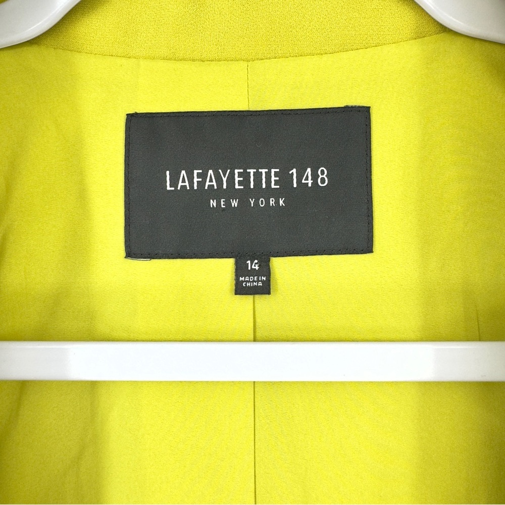 Lafayette 148 New York Finesse Crepe Lyndon Blazer Sz 14 - Picture 2 of 7
